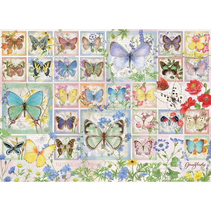 Puzzle  Cobble-Hill-45025 Butterfly Tiles