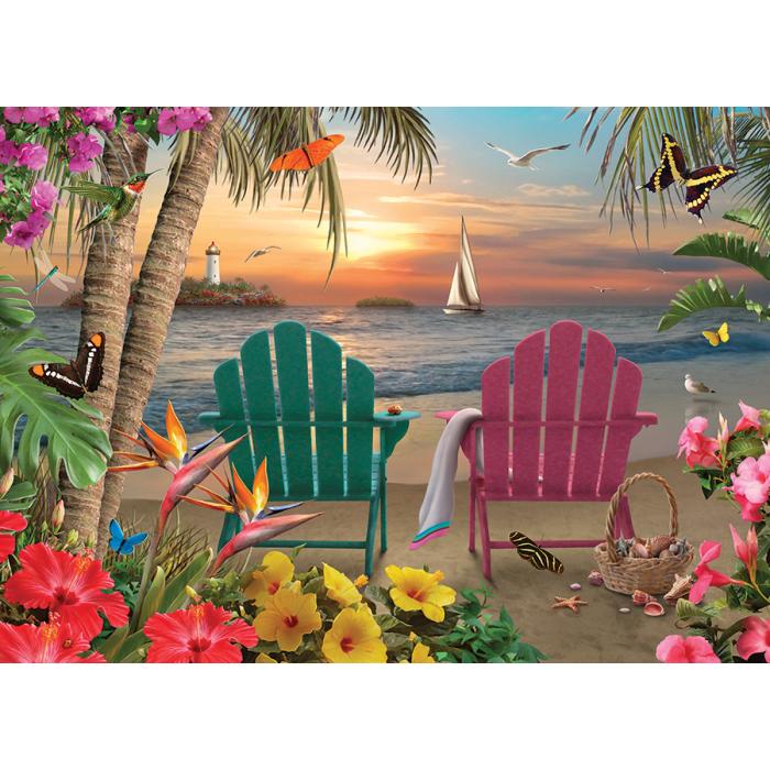 Puzzle  Cobble-Hill-45032 Island Paradise