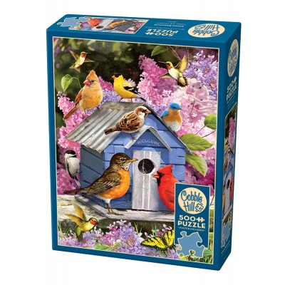 Puzzle Cobble-Hill-45042 XXL Pieces - Spring Birdhouse
