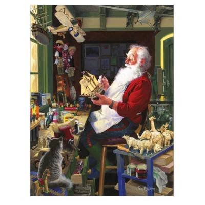 Puzzle Cobble-Hill-45045 XXL Pieces - Santa's Workbench