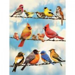 Puzzle  Cobble-Hill-45046 XXL Pieces - Birds on a Wire