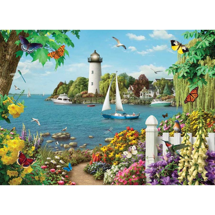 Puzzle  Cobble-Hill-45062 XXL Pieces - By the Bay