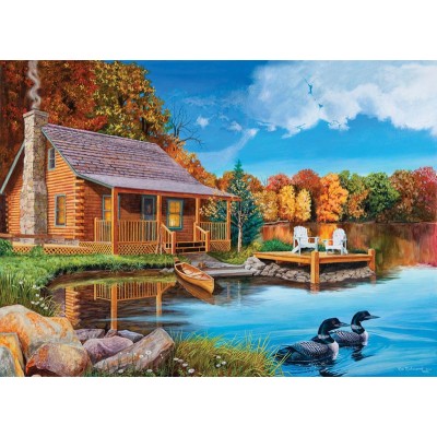 Puzzle Cobble-Hill-45067 XXL Pieces - Loon Lake