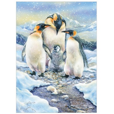 Puzzle Cobble-Hill-47022 XXL Pieces - Penguin Family (Family)