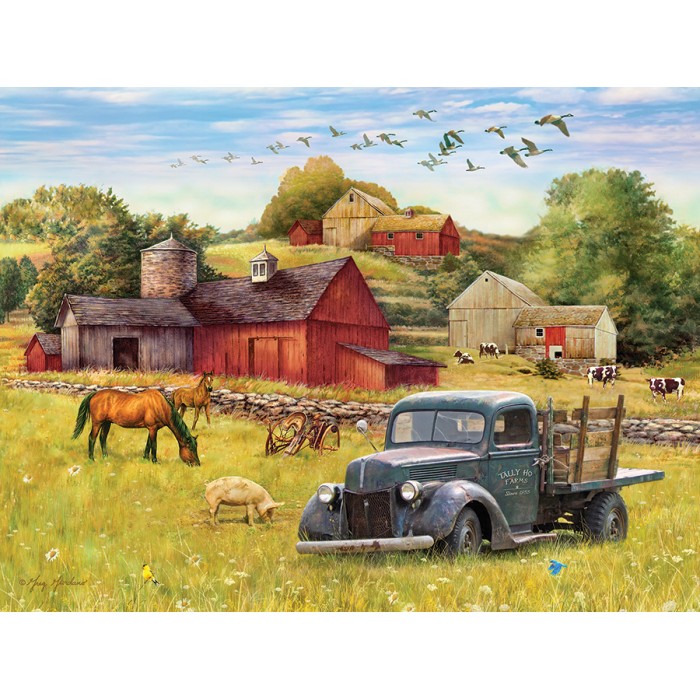 Puzzle  Cobble-Hill-48013 XXL Pieces - Summer Afternoon on the Farm