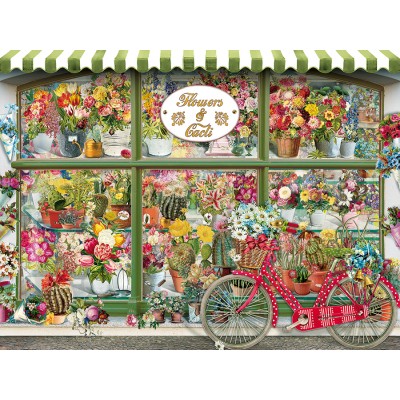 Puzzle Cobble-Hill-48016 XXL Pieces - Flowers and Cacti Shop