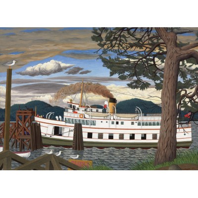 Puzzle Cobble-Hill-51016 EJ Hughes - The Car Ferry at Sidney BC