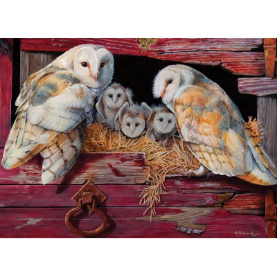 Puzzle Cobble-Hill-51642 Barn Owls