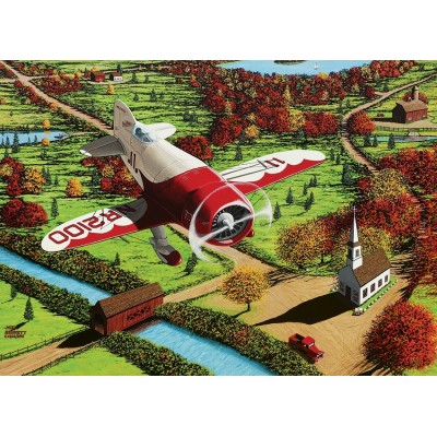 Puzzle Cobble-Hill-51848 Mike Bennett: Gee Bee Over New England