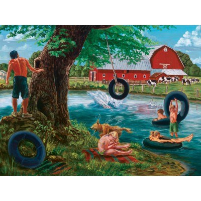 Puzzle Cobble-Hill-52029 XXL Jigsaw Pieces - The Swimming Hole