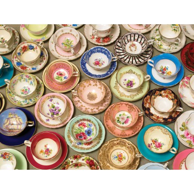 Puzzle Cobble-Hill-54322 XXL Jigsaw Pieces - Cups and Saucers