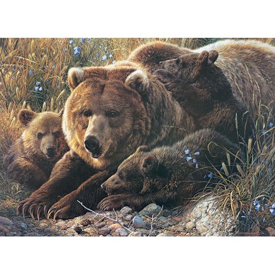 Puzzle Cobble-Hill-54624 XXL Pieces - Grizzly Family