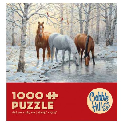 Puzzle Cobble-Hill-57157 Horse Trio