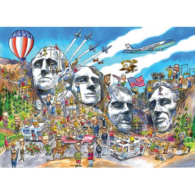 Puzzle Cobble-Hill-57175 DoodleTown: Mount Rushmore