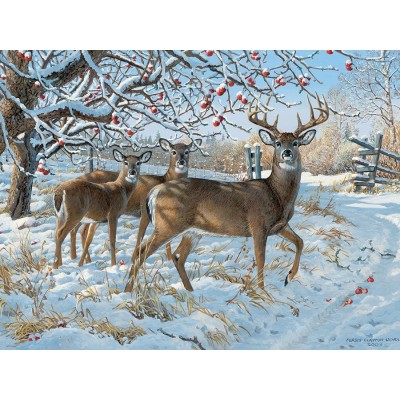 Puzzle Cobble-Hill-85030 XXL Jigsaw Pieces - Persis Clayton Weirs - Winter Deer