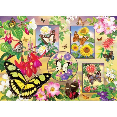 Puzzle Cobble-Hill-85062 XXL Pieces - Butterfly Magic
