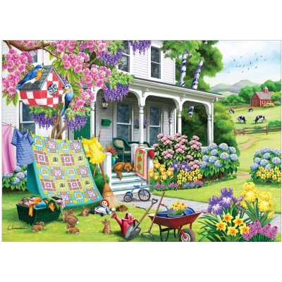 Puzzle Cobble-Hill-85070 XXL Pieces - Spring Cleaning