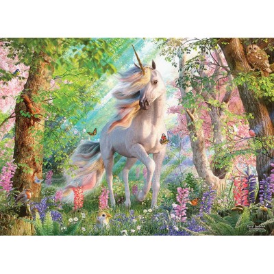 Puzzle Cobble-Hill-85084 XXL Pieces - Unicorn in the Woods