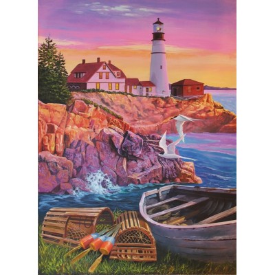 Puzzle Cobble-Hill-88008 XXL Pieces - Lighthouse Cove