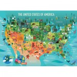 Puzzle   XXL Pieces - The United States of America