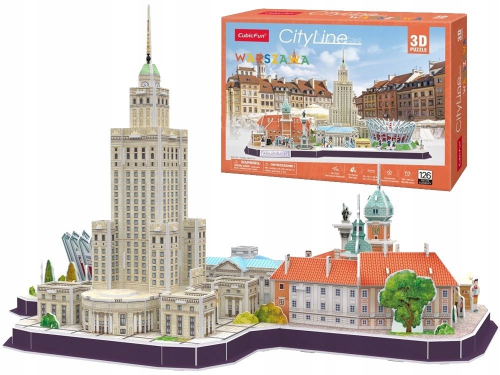 Dag garage Trekker 3D Puzzle - Cityline Warsaw Cubic-Fun-MC271H 159 pieces Jigsaw Puzzles -  Towns and Villages - Jigsaw Puzzle