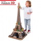 3D Puzzle with LED - Eiffel Tower, Paris - Difficulty : 6/8