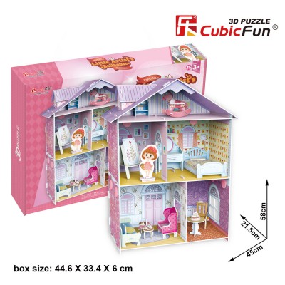 Cubic-Fun-K1201h 3D Jigsaw Puzzle - Pianist's Home (Difficulty: 4/6)