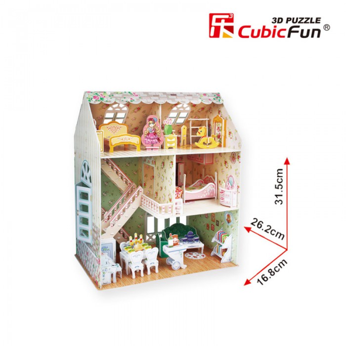  Cubic-Fun-P645H 3D Puzzle - Dreamy Dollhouse - Difficulty : 4/8