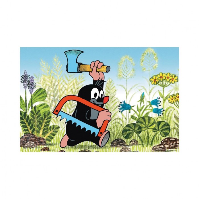 Dino-33106-Scie Mini Puzzle - The Little Mole: Saw