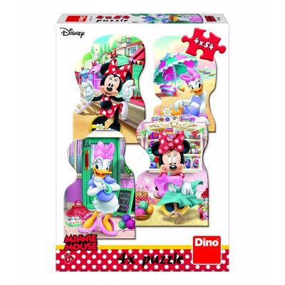 Dino-33325 4 Puzzles - Minnie and Daisy