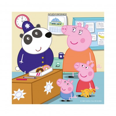 Dino-33530 3 Puzzles - Peppa Pig