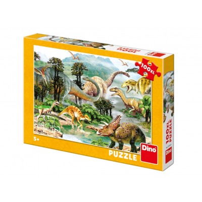 Puzzle Dino-34343 XXL Pieces - Dinosaurs