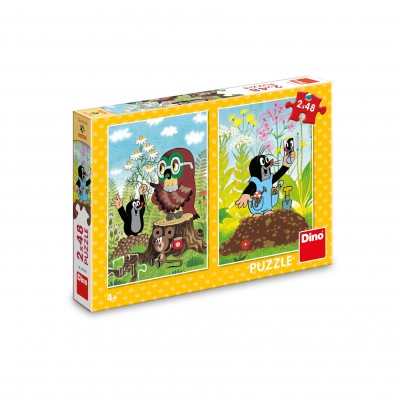 Dino-38160 2 Puzzles - The little Mole