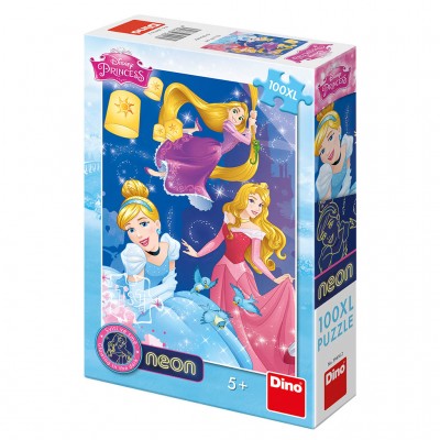 Dino-39416 Neon Puzzle - XXL Pieces - Princess Disney
