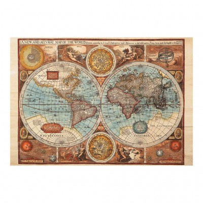 Puzzle Dino-50208 Antique World Map