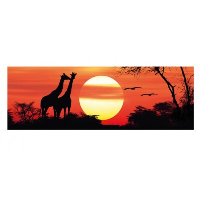 Puzzle Dino-54530 Giraffes at the Sunfall