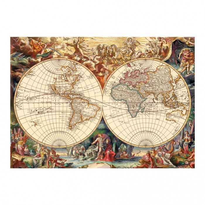 Antique World Map Puzzle 1000 pieces
