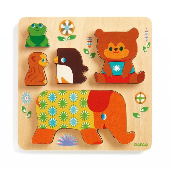  Djeco-01056 Wooden Jigsaw Puzzle - Woodypile