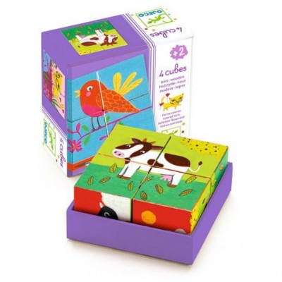 Djeco-01900 Wooden Jigsaw Puzzle - Meuh & Co