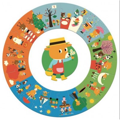 Puzzle Djeco-07016 XXL Pieces - The Year