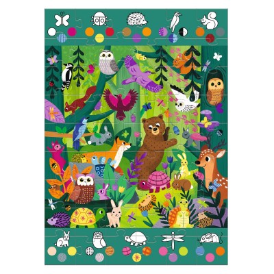 Puzzle Djeco-07149 XXL Pieces - Forest Observation