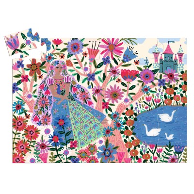 Puzzle Djeco-07300 The Princess and her Peacock