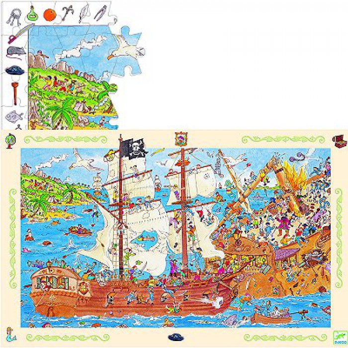 Puzzle  Djeco-07506 Pirates