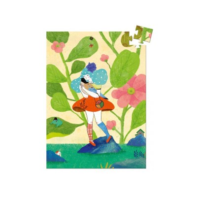 Djeco-07676 Mini Puzzle - Miss Chichi