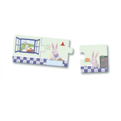 Djeco-08149 Trio Puzzle - Stories