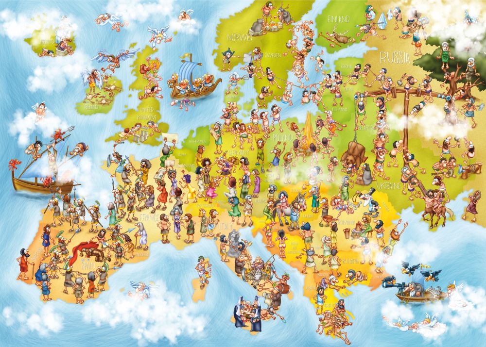 Puzzle Mappemonde Europe