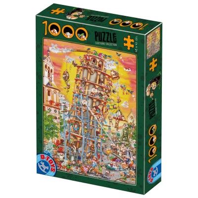Puzzle Dtoys-61218 Cartoon Collection : Pisa Tower