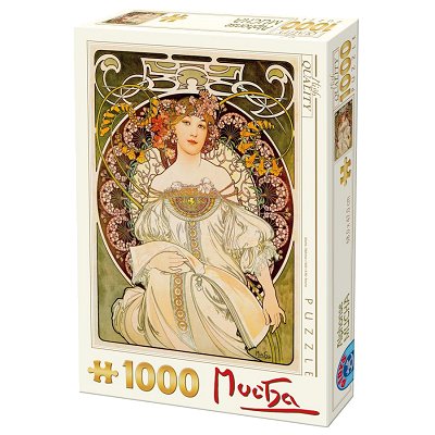 Dtoys-66930 Jigsaw Puzzle - 1000 Pieces - Alphonse Mucha : Daydream