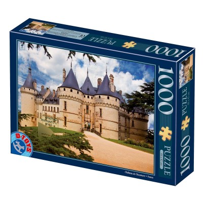 DToys-69542 Jigsaw Puzzle - 1000 Pieces - Castles of France : Château de Chaumont