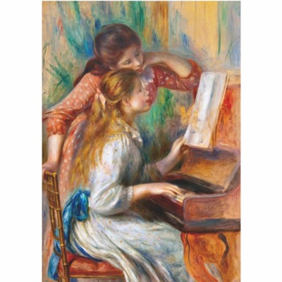 DToys-70272 Jigsaw Puzzle - 1000 Pieces - Renoir : Two Young Girls at the Piano